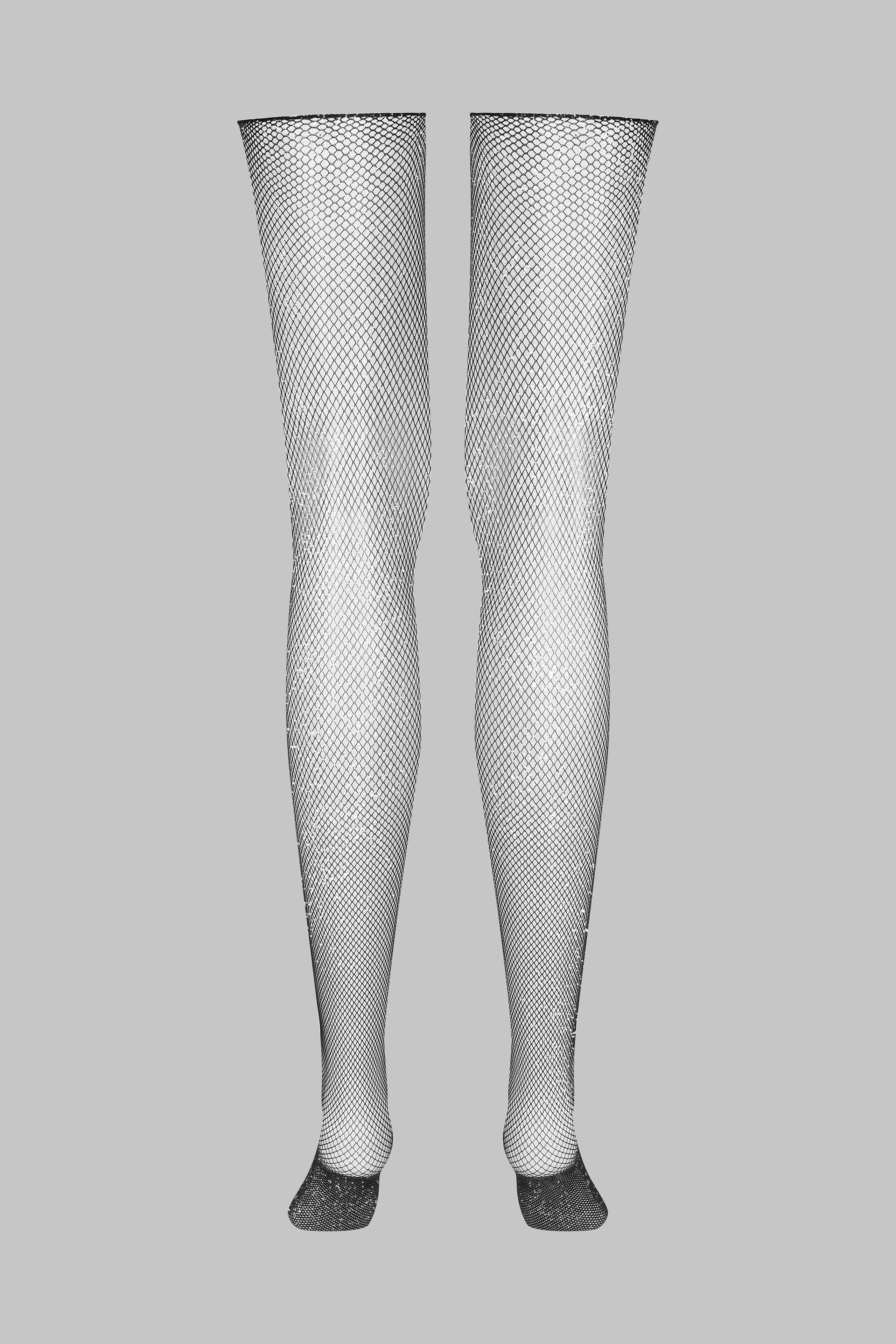 Bas coupés roulés résille Lurex - Legwear - Image 3
