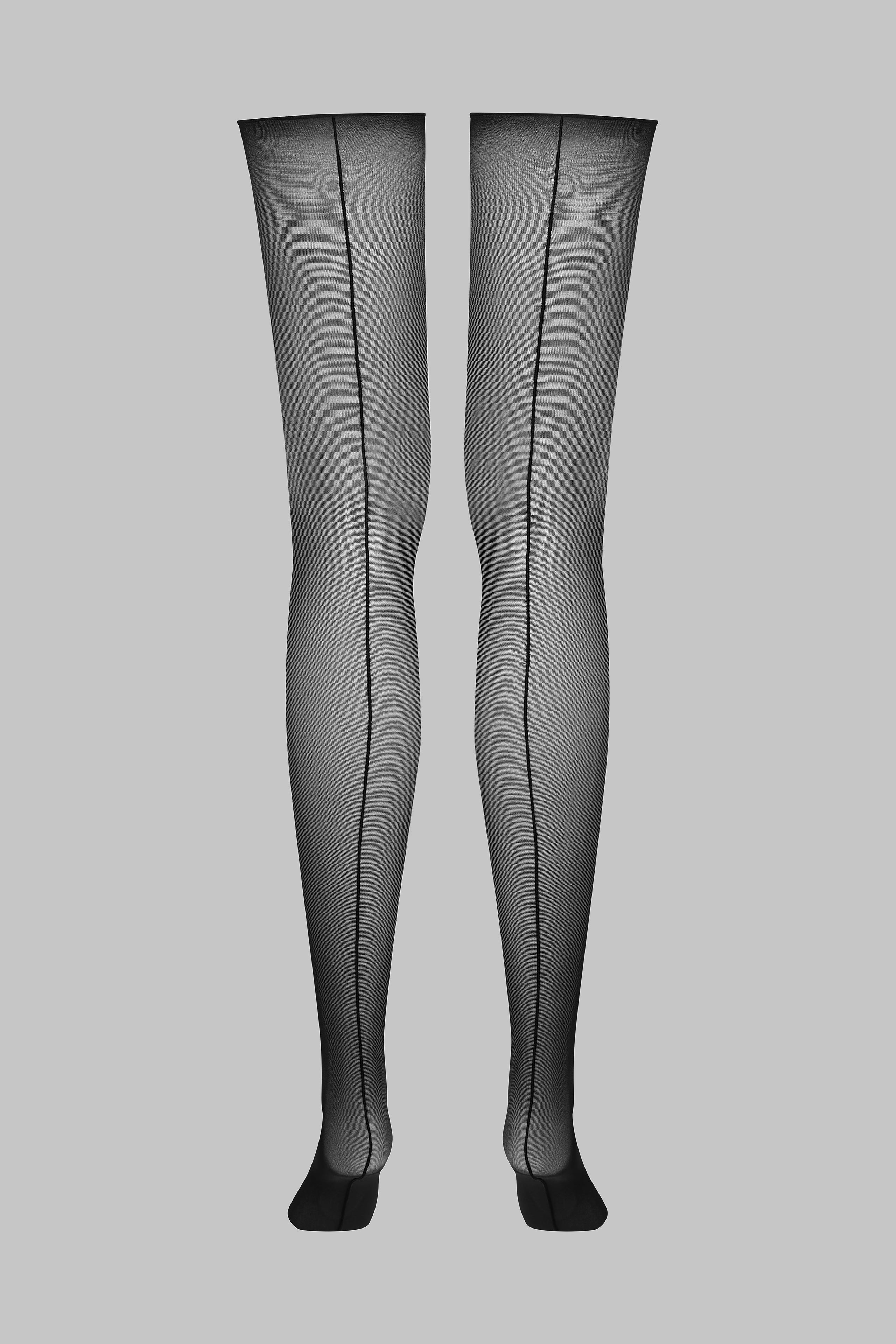 Bas coupés roulés couture 20D - Legwear - Image 2