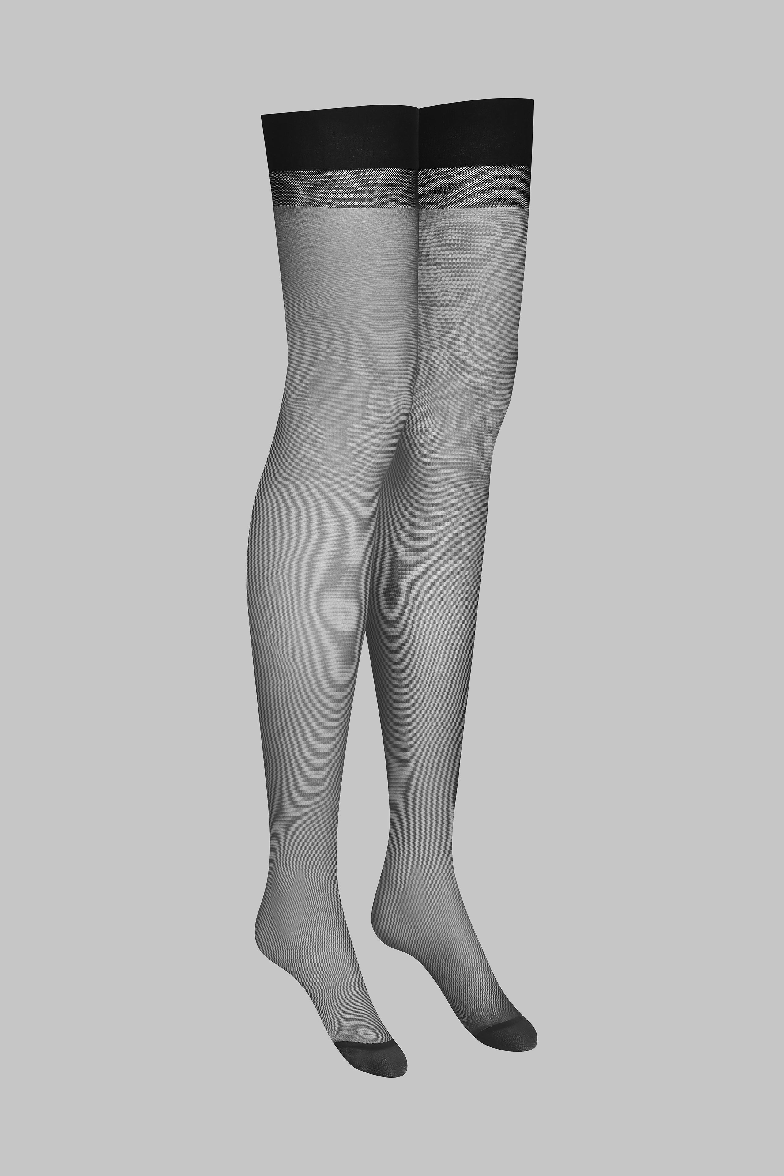 Bas jarretières couture 20D - Legwear - Image 3