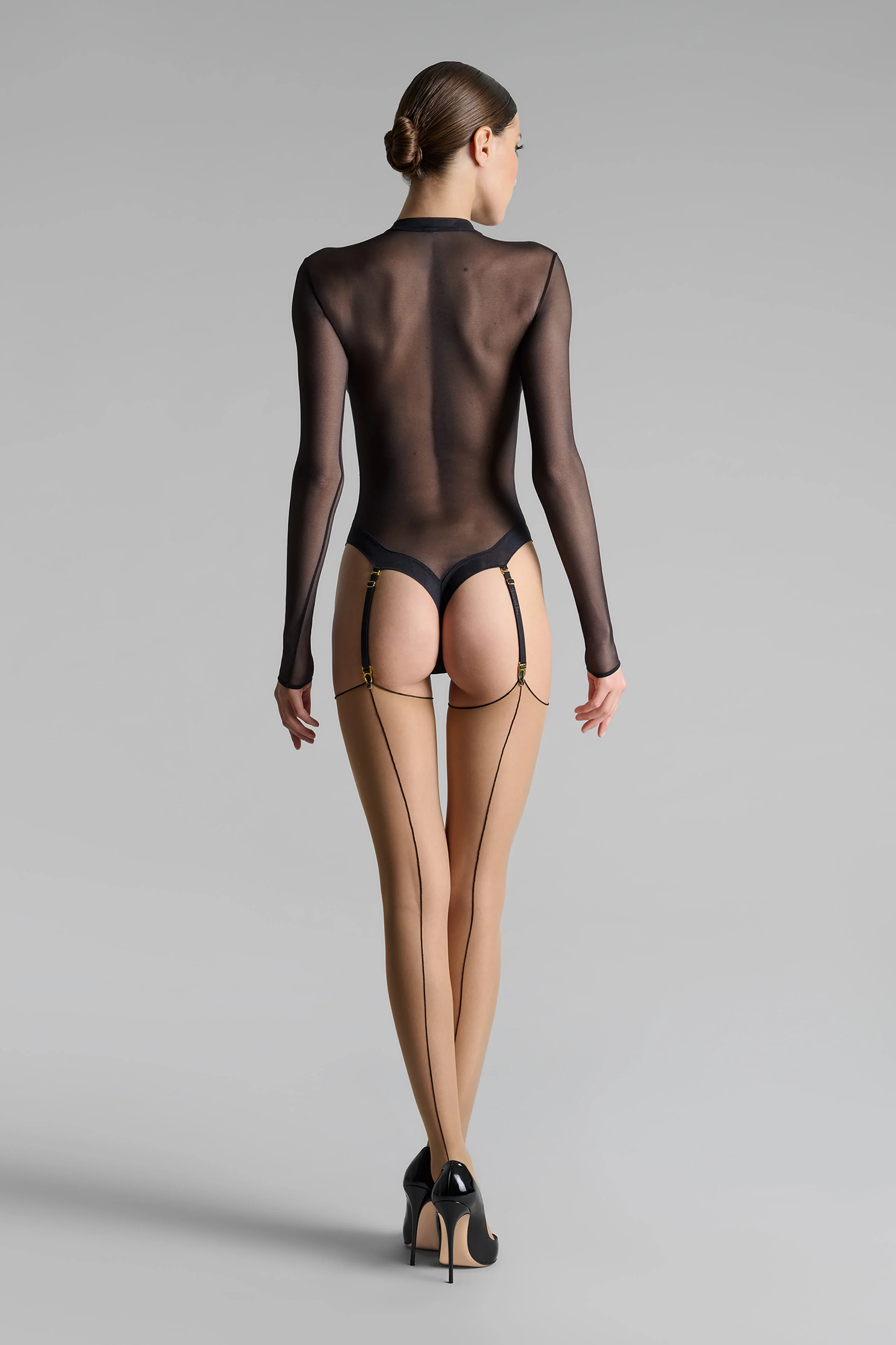 Bas coupés roulés couture 20D - Legwear - Image 5