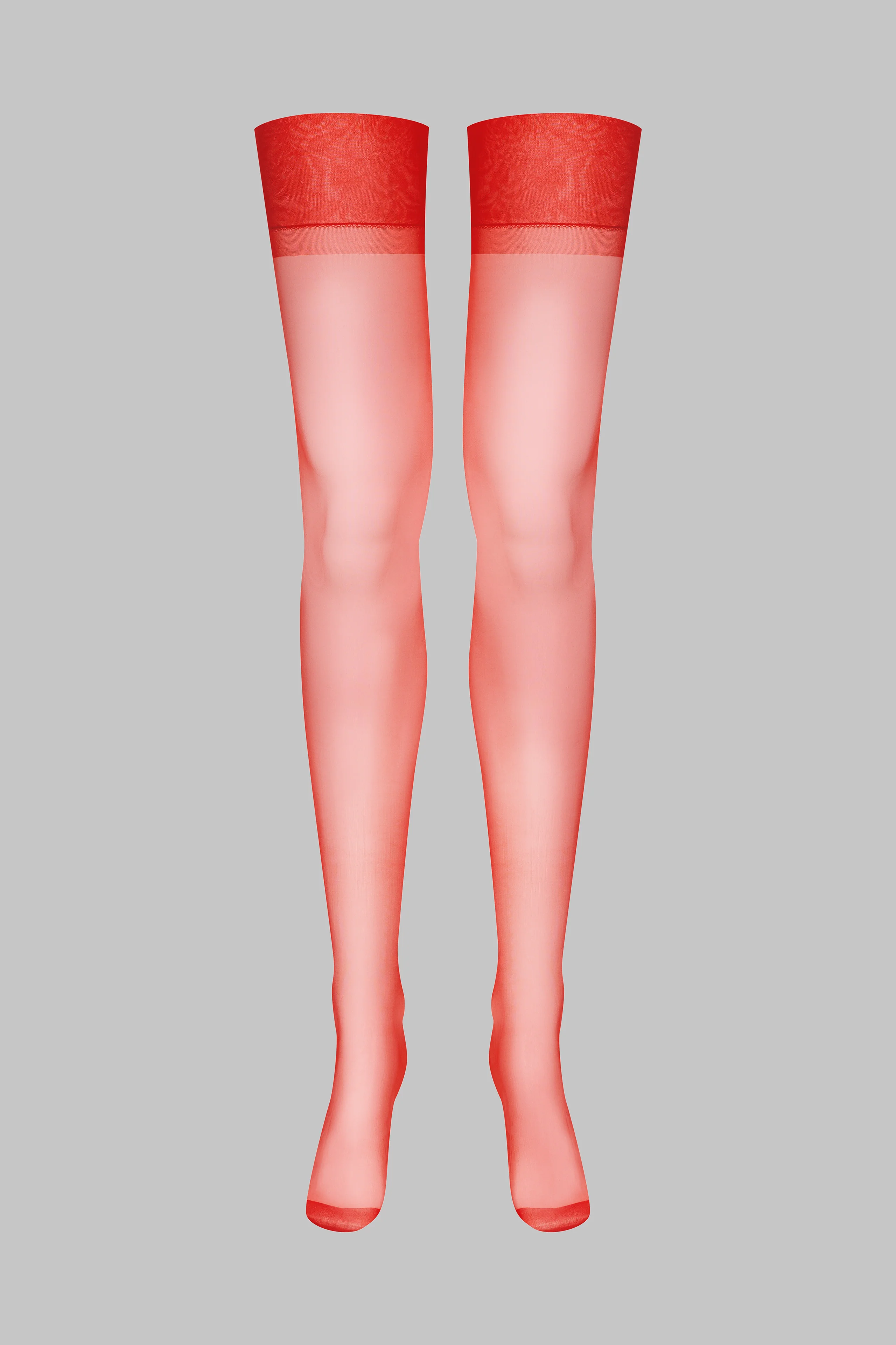 Bas nylon 15D - Rouge - Legwear - Image 2