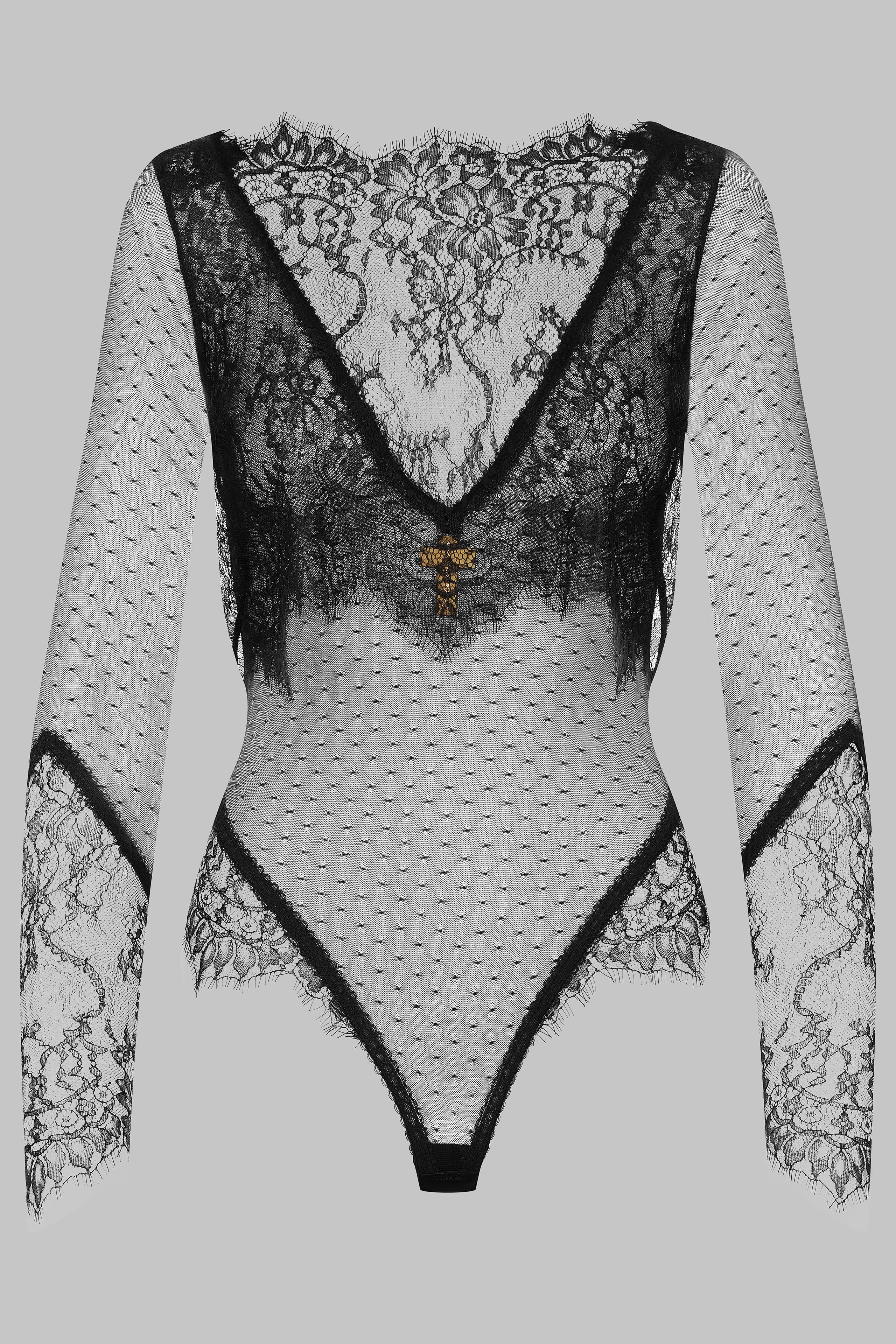 Body string voile dentelle - Inspiration Divine - Image 2