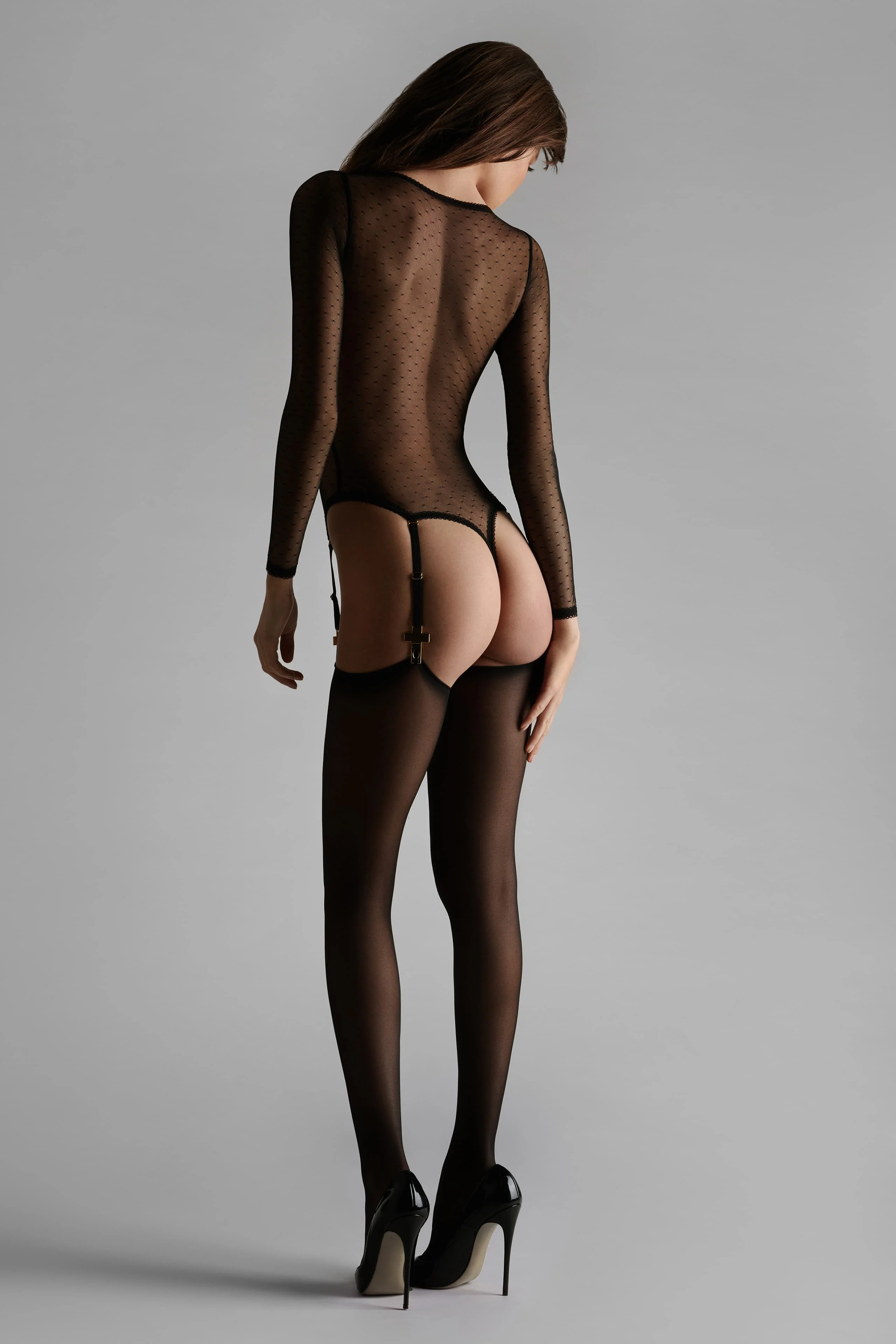Bodystring plumetis porte-jarretelles - Inspiration Divine - Image 7