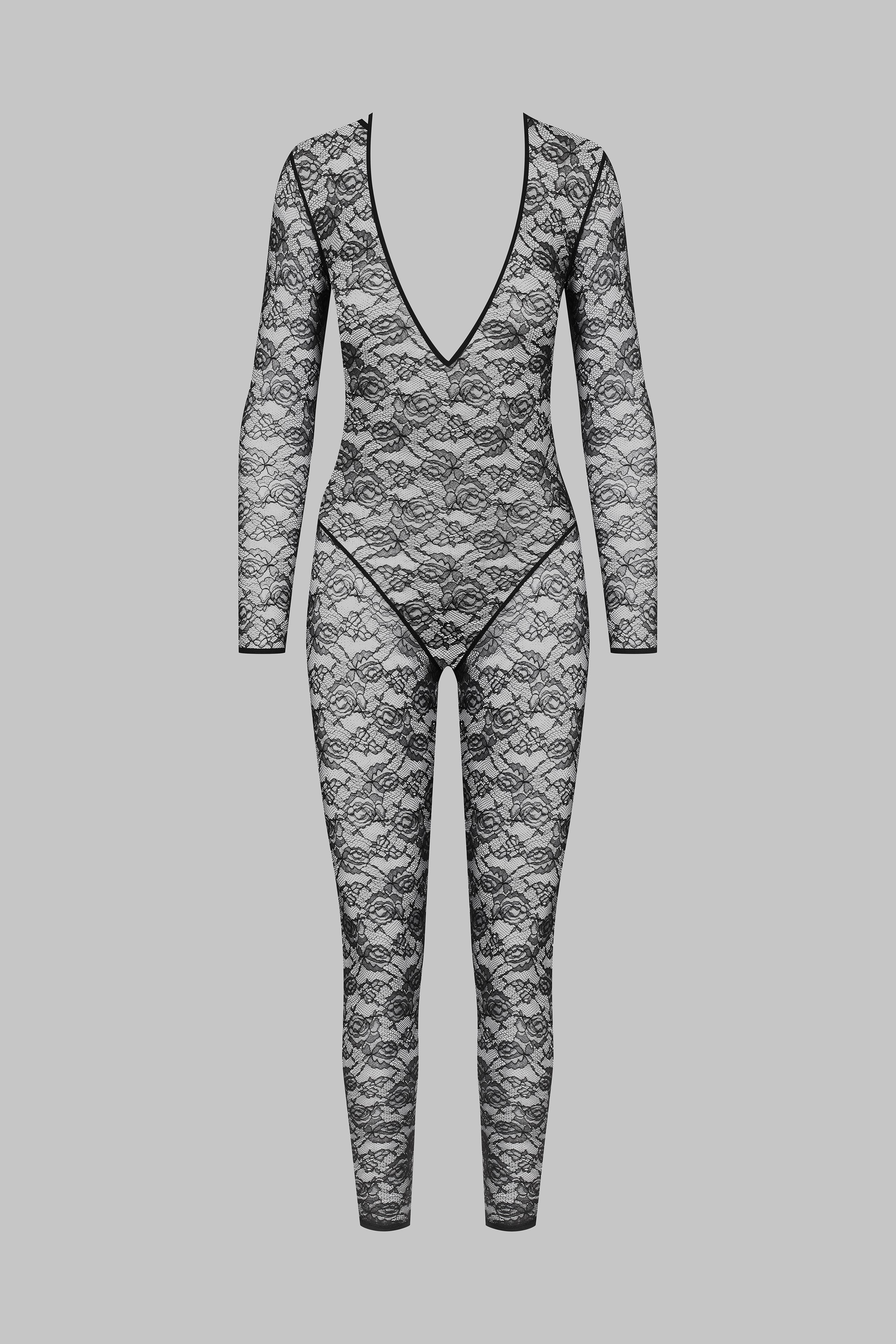 Catsuit manches longues Col V - Flashback - Image 2