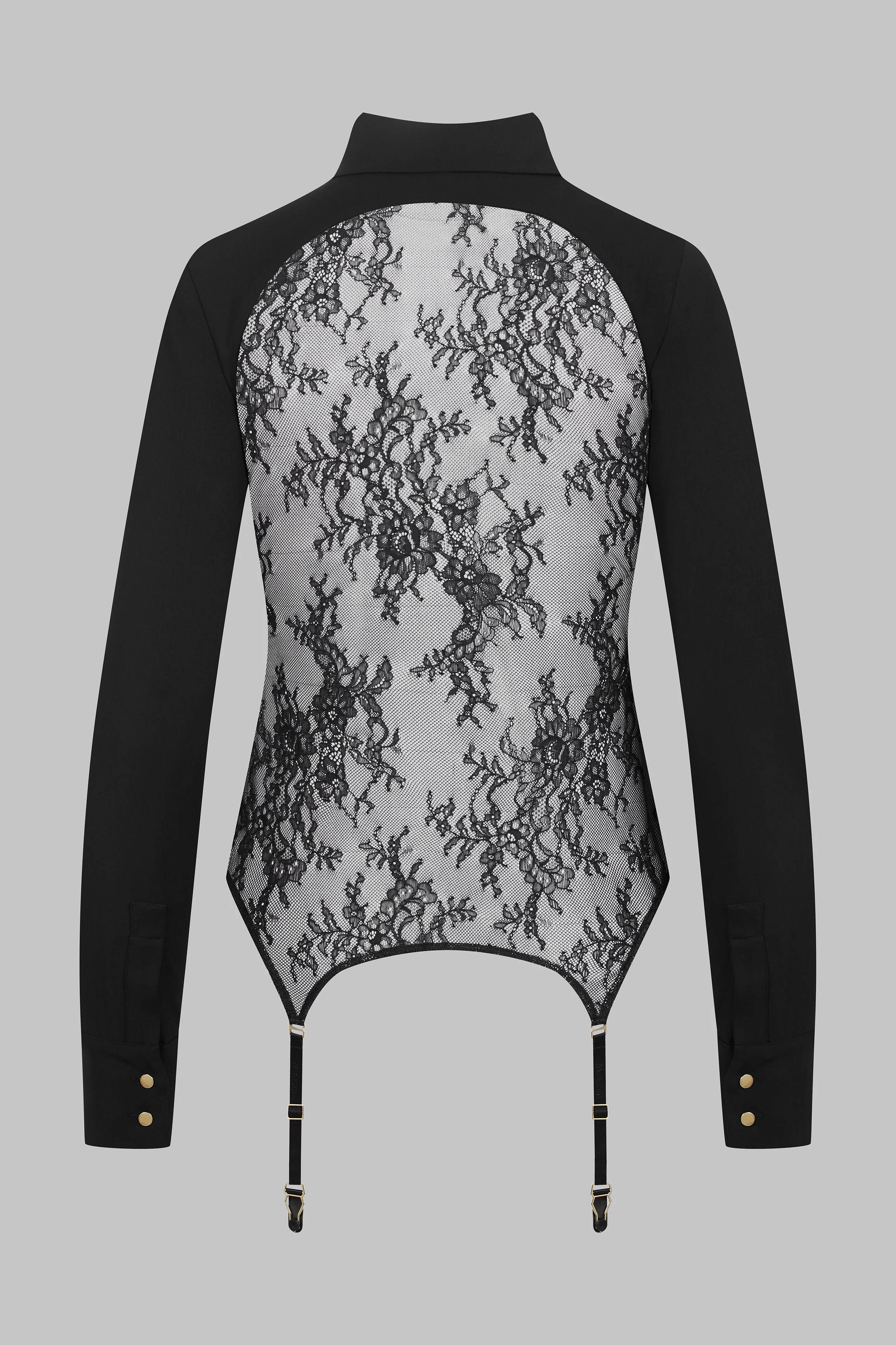 032 Chemise porte-jarretelles dos dentelle - Le Vestiaire - Image 3