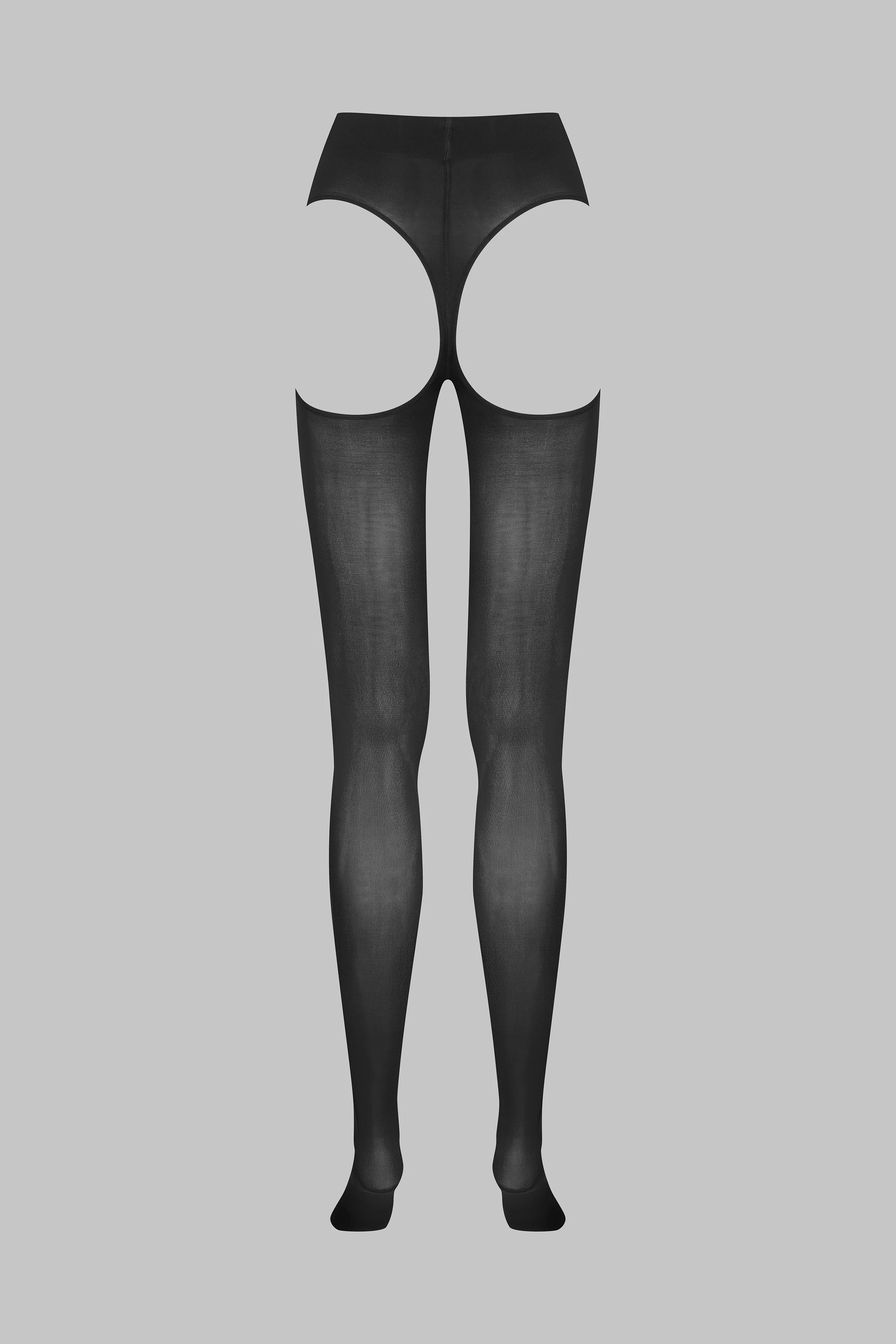 Collant Dos Ouvert 70D - Noir - LEGWEAR - Image 3