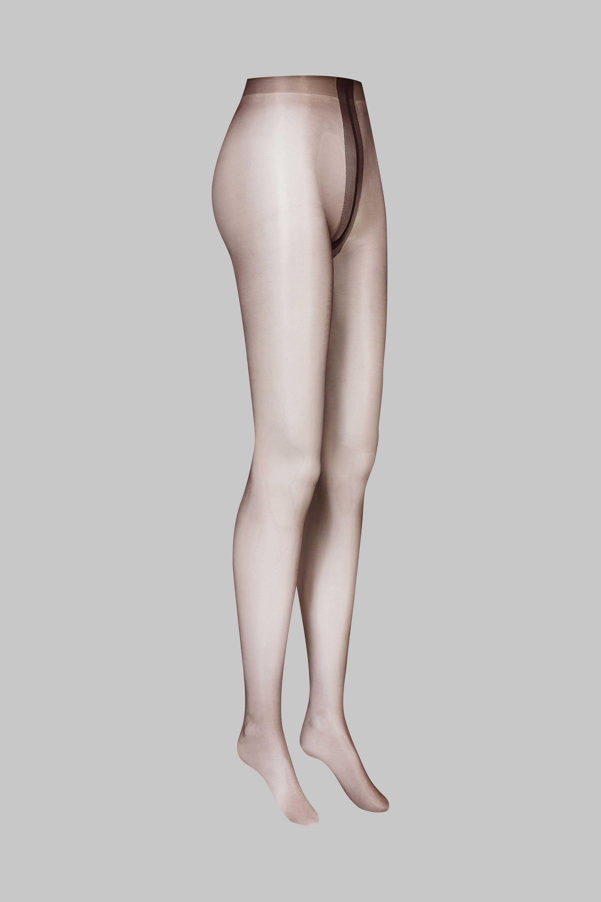 Collant glacé 10D - Marron - Legwear - Image 2