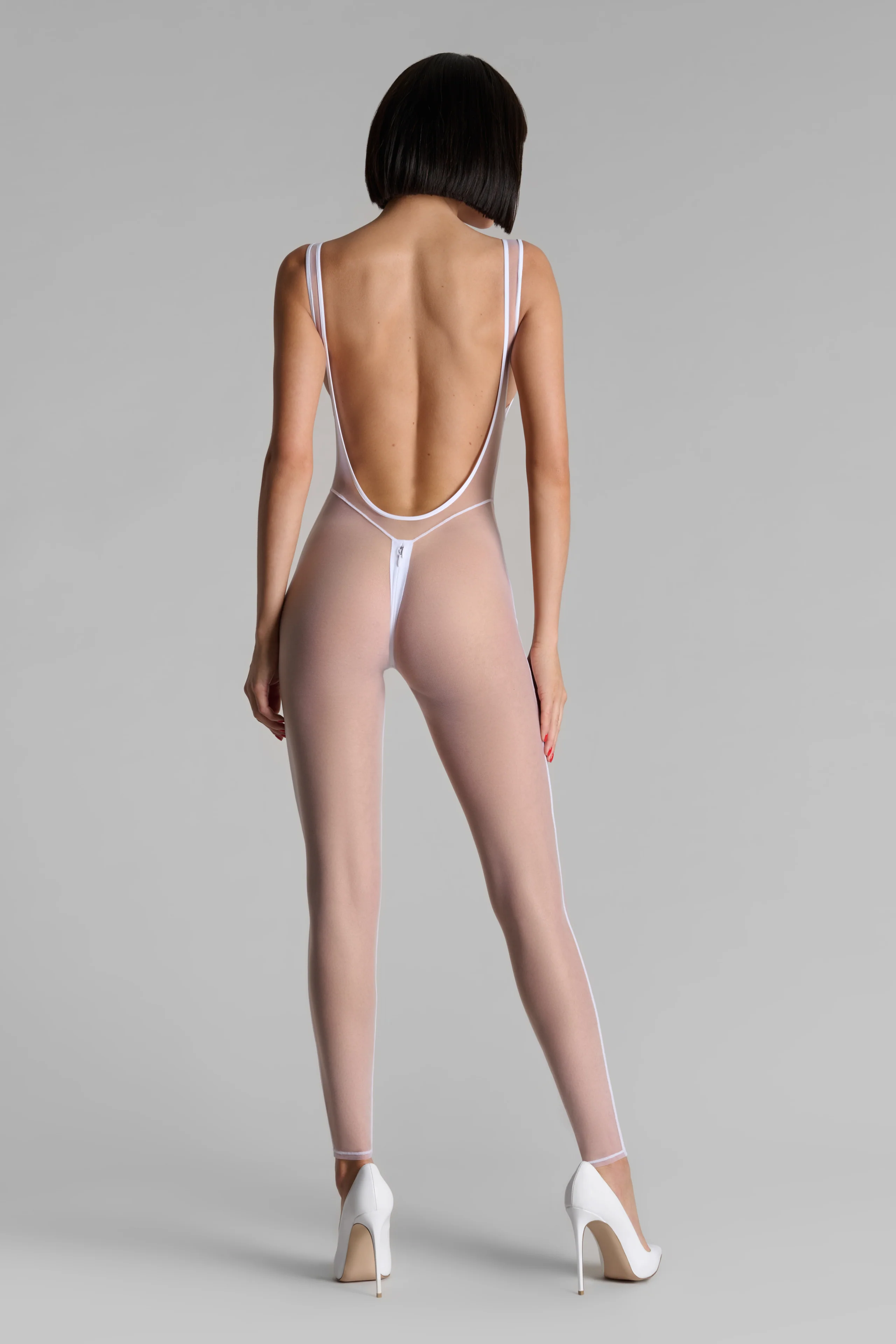 Catsuit ouvrable bretelles - Pure Tentation - Image 4