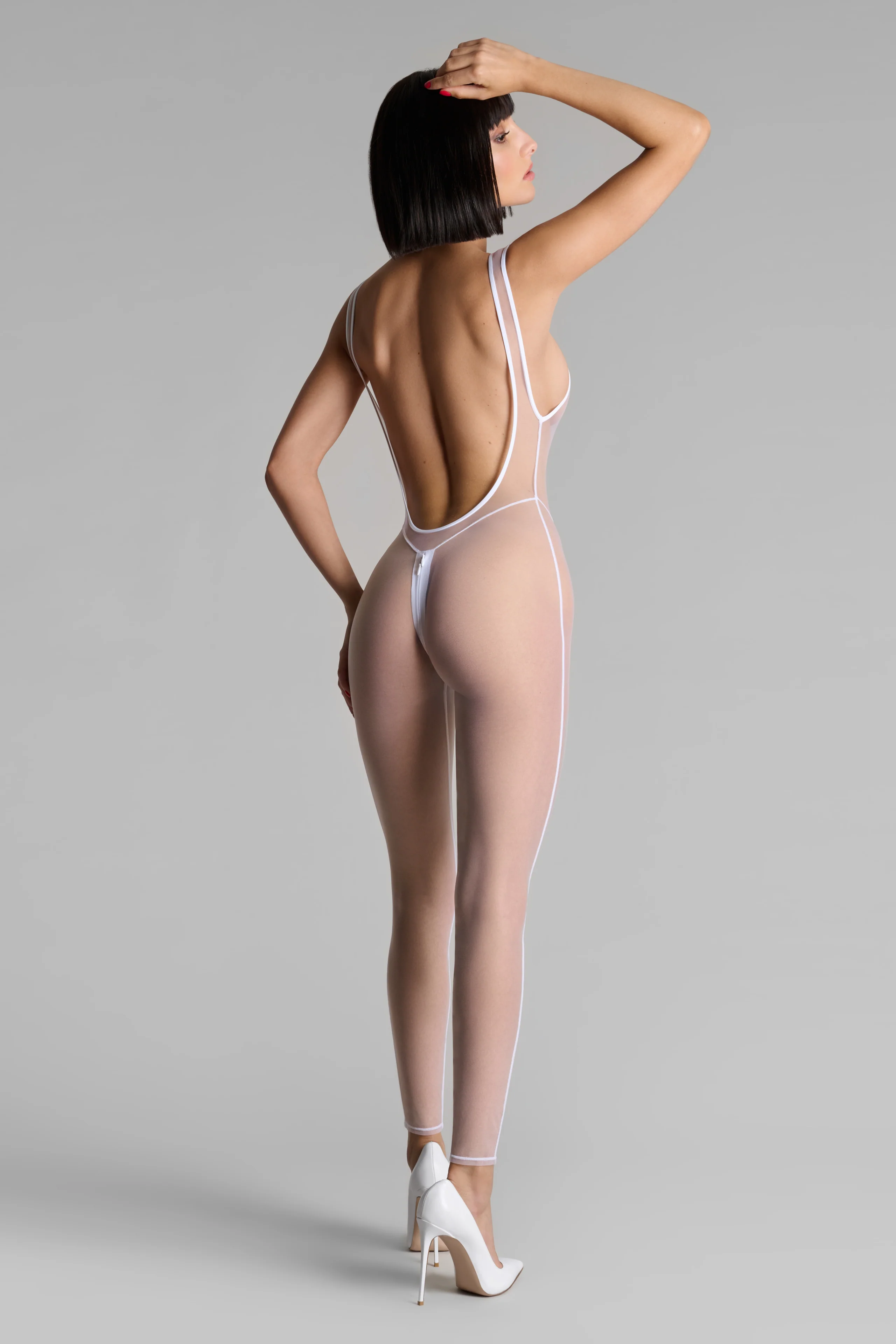 Catsuit ouvrable bretelles - Pure Tentation - Image 6