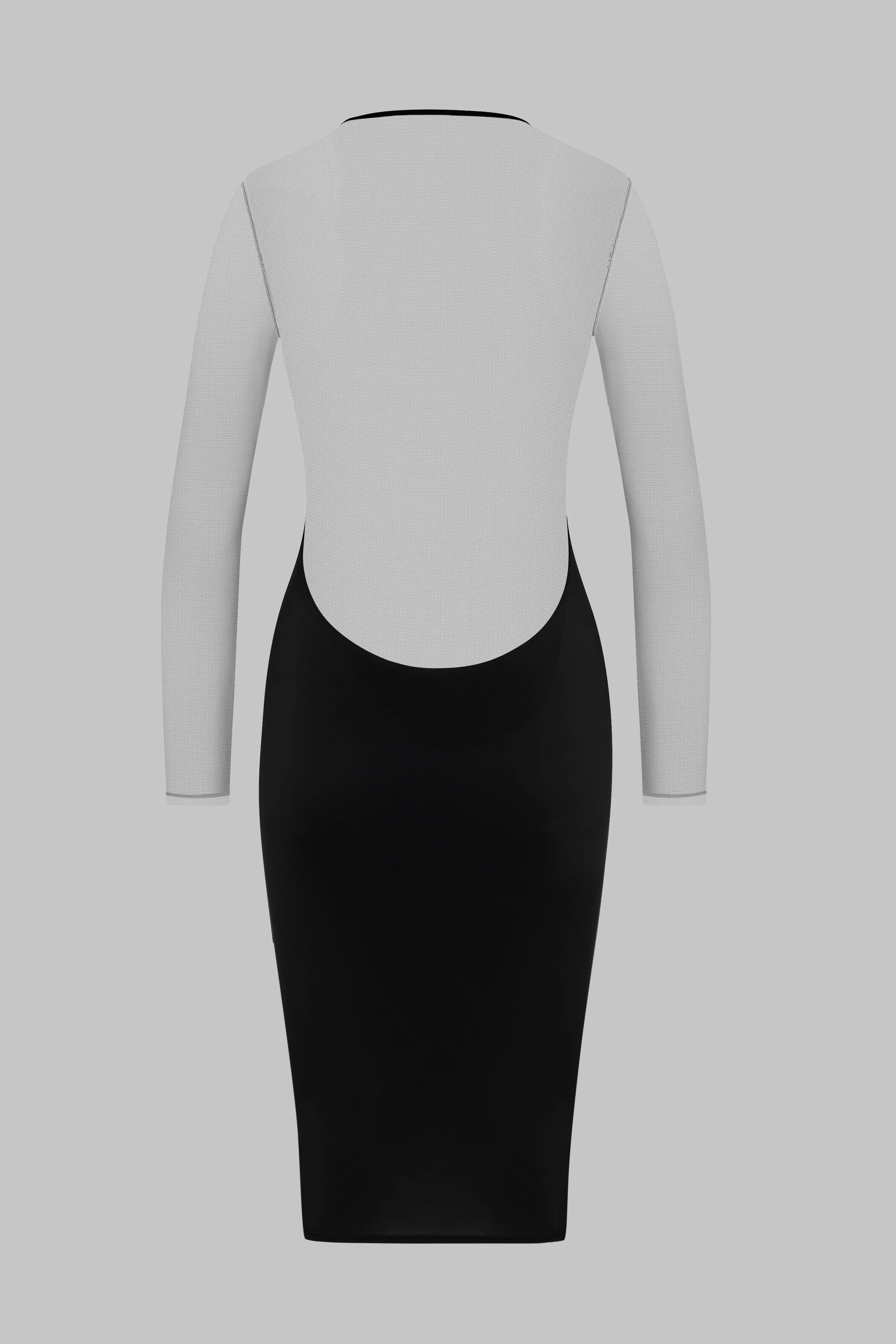 Robe midi manches longues col V - Pure Tentation - Image 3