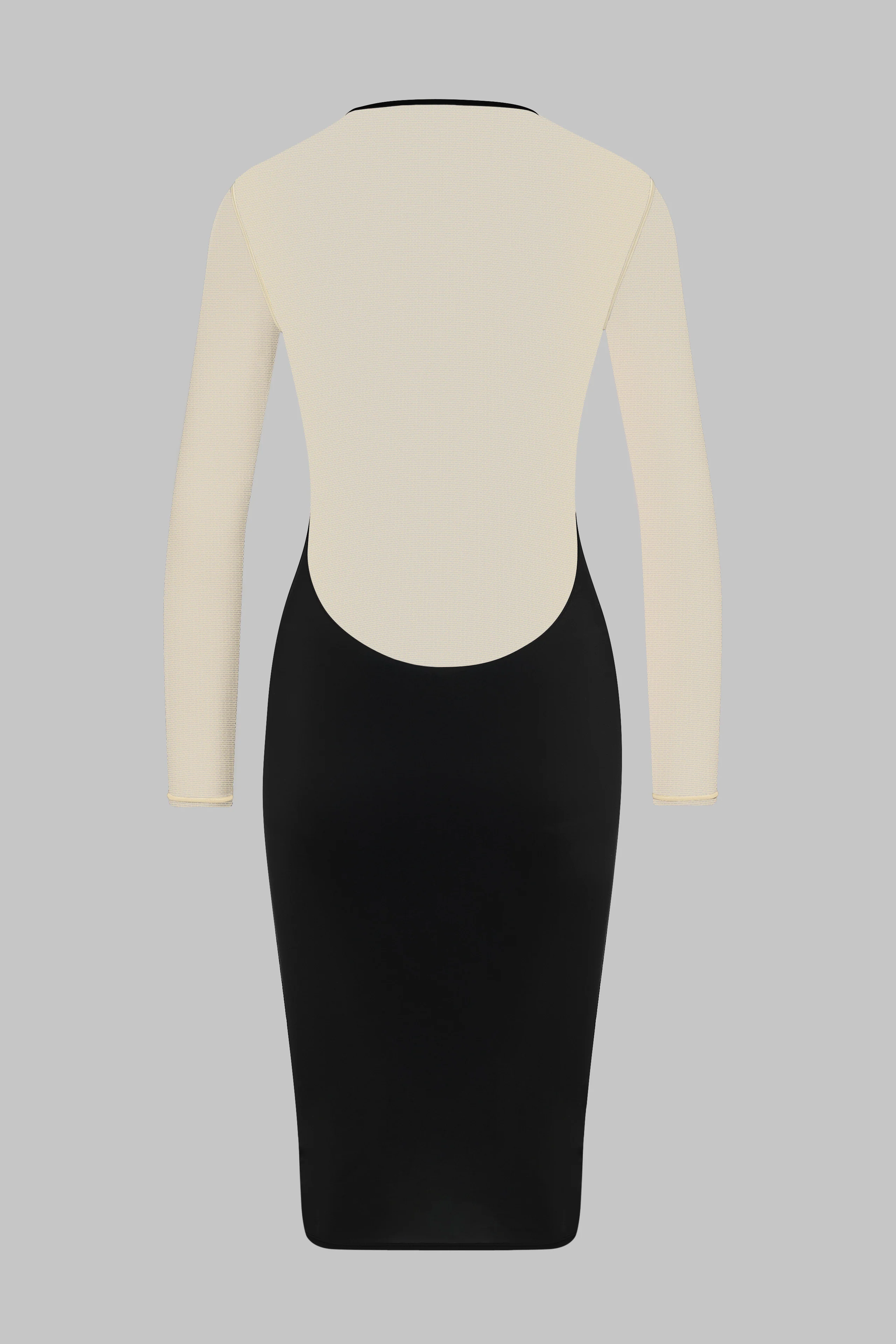 Robe midi manches longues col V - Pure Tentation - Image 3