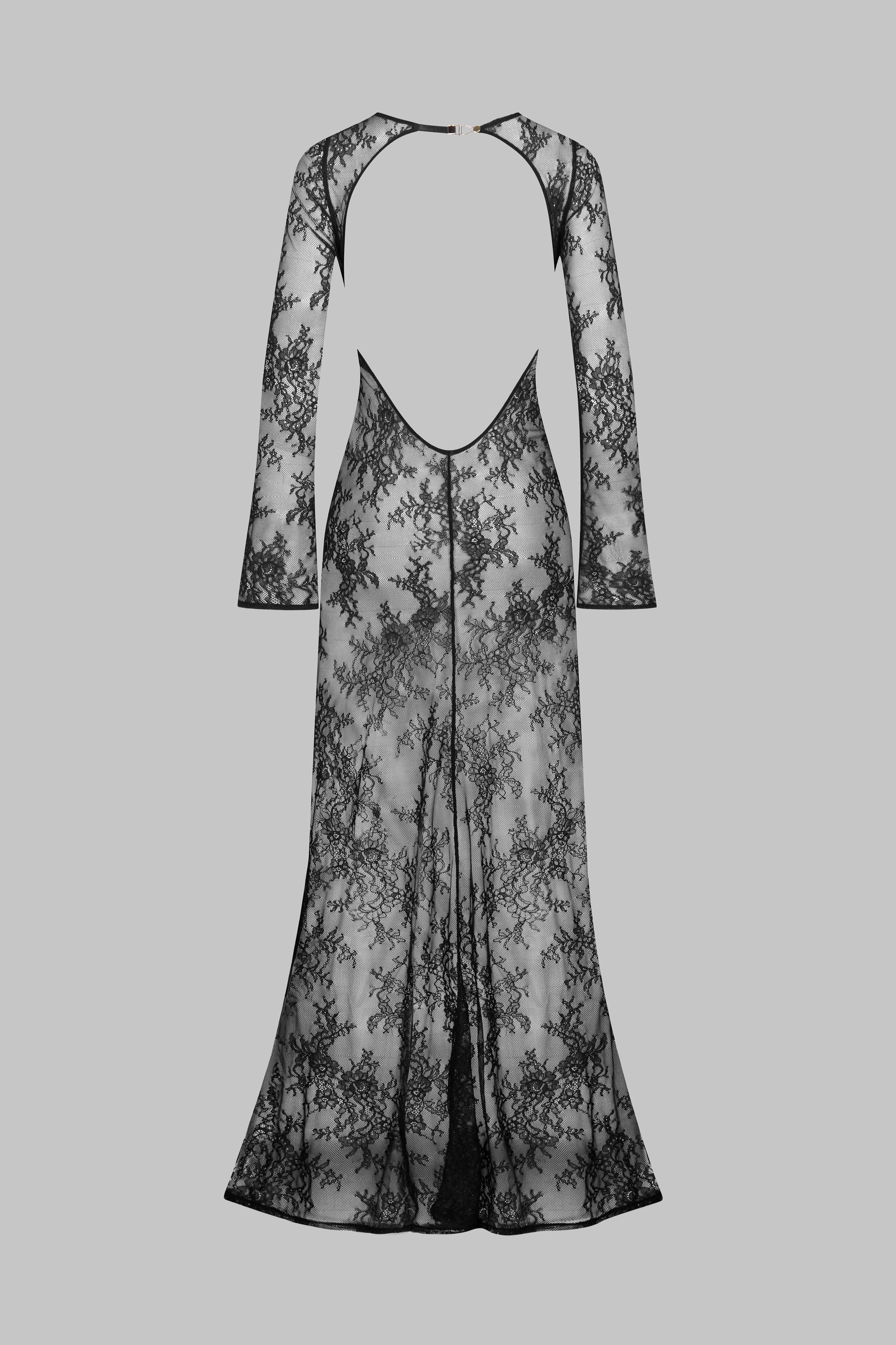 030 Robe longue dentelle dos nu - Le Vestiaire - Image 3