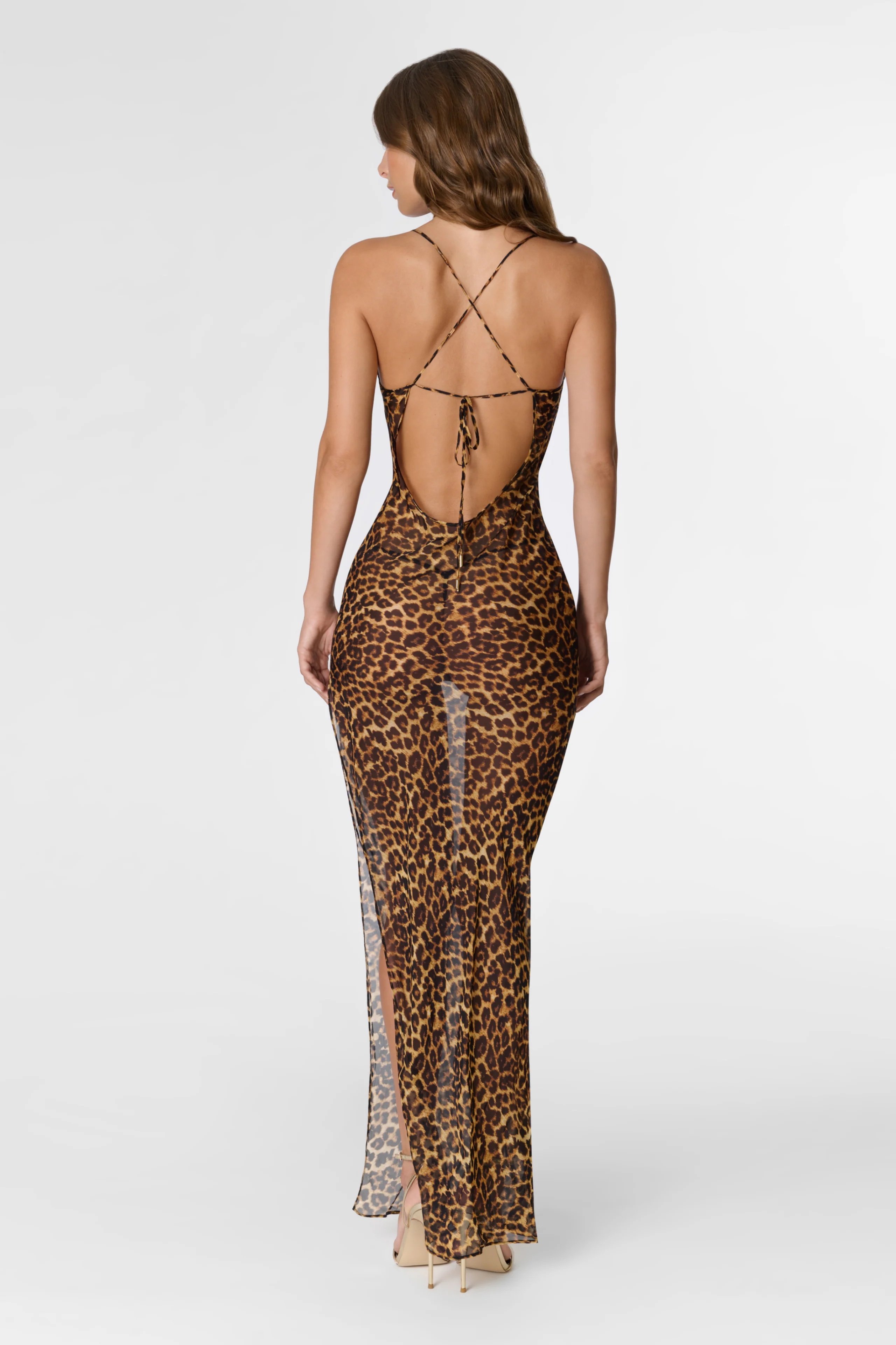 Robe Longue Dos Nu - Safari - Image 6