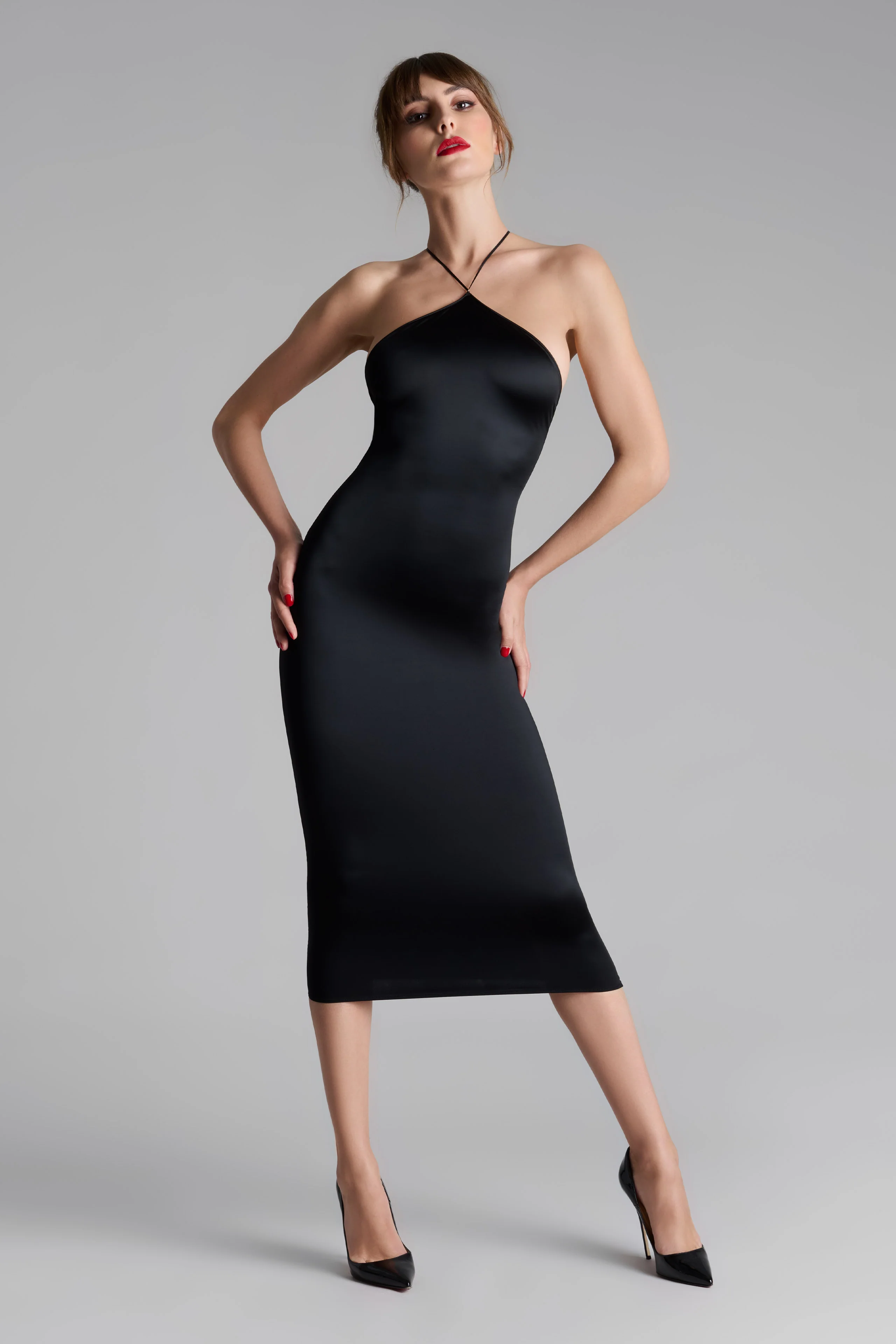 Robe midi dos ouvert - French Kiss - Image 4