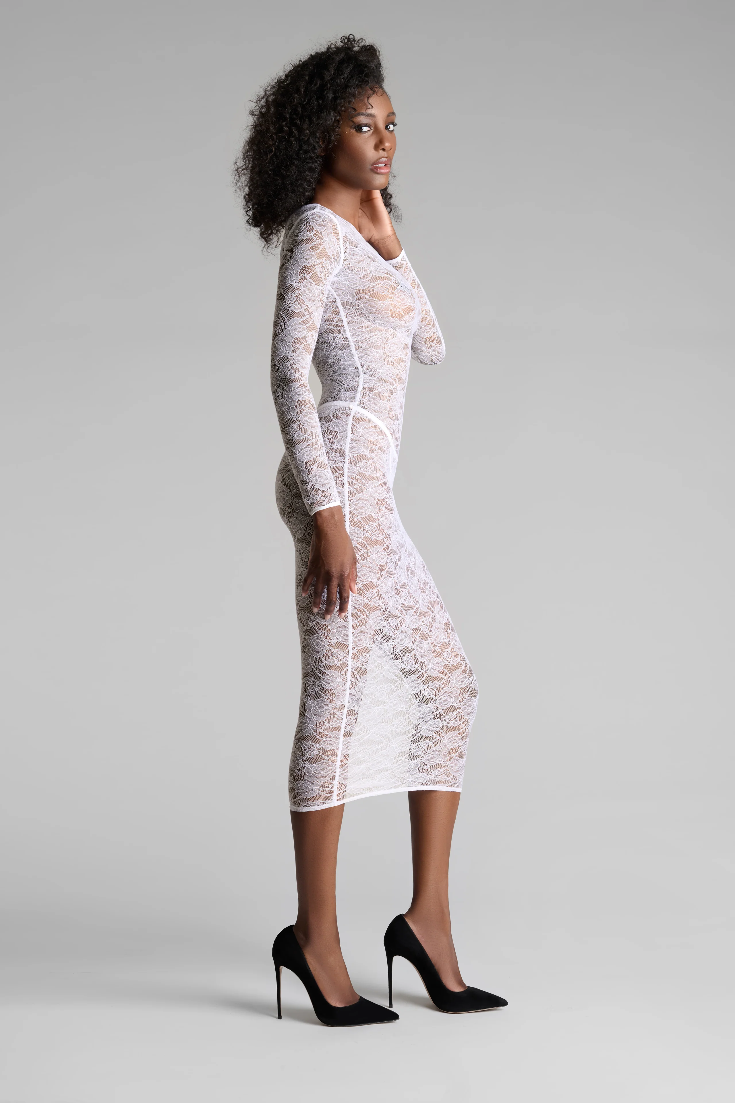Robe midi manches longues - Flashback - Image 6