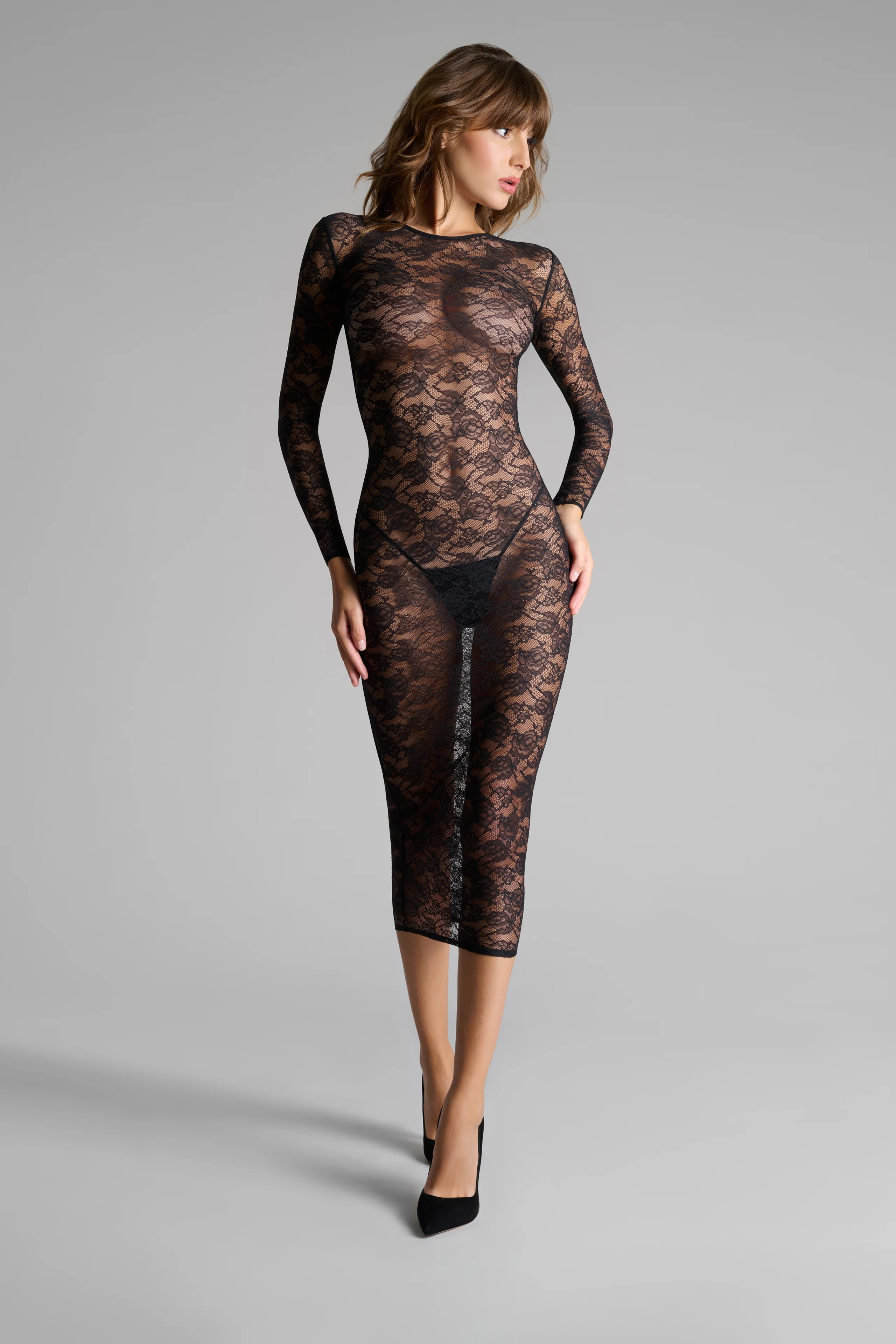 Robe midi manches longues - Flashback - Image 5
